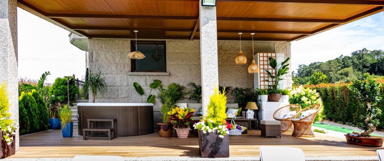 Вилла Casa Victoria Garden Con Jacuzzi Y Piscina Кальдас-де-Рейес Экстерьер фото
